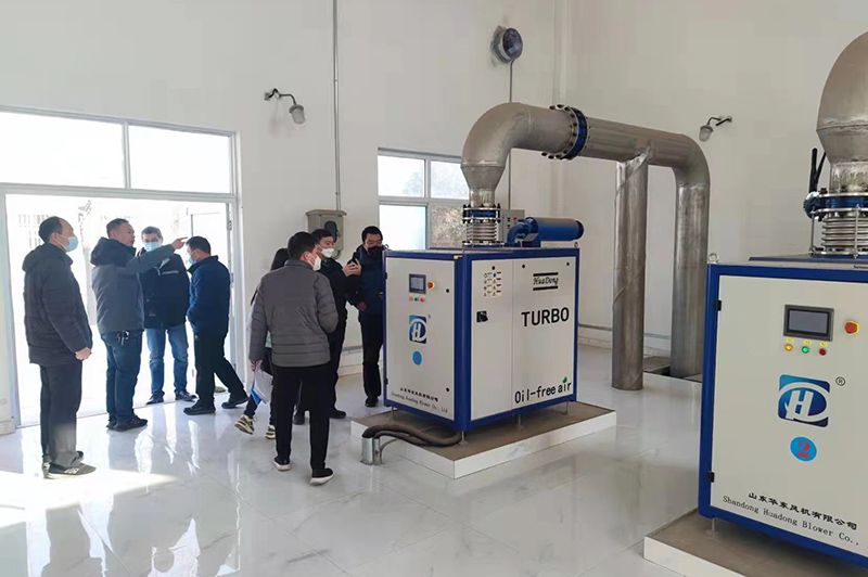 河南心連心集團領導參觀考察我司（sī）承建的50000噸市政汙水處理廠項目