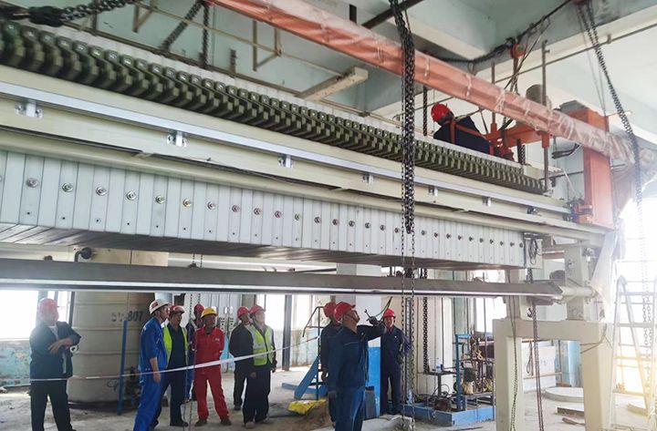 吉林石化（huà）公司板框隔膜壓濾機成套設備安（ān）裝完成