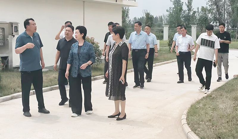 熱烈歡迎各領導視察我司承建的柳河及羅崗汙水處理（lǐ）廠項目